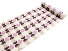 画像をギャラリービューアに読み込む, 洗える着物 セミオーダー付き 反物 単品 みすゞうた ピンク 茶 水玉 ドット 可愛い ポップ 柄 レディース 女性 小紋 和装 和服 XS S M L XL サイズ 広幅 クイーンサイズ 袷 単衣 羽織 コート 送料無料 kt