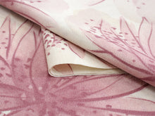 画像をギャラリービューアに読み込む, 洗える着物 セミオーダー付き 反物 単品 みすゞうた ピンク こだまでしょうか 大輪花 大人可愛い 柄 レディース 女性 小紋 和装 和服 XS S M L XL サイズ 広幅 クイーンサイズ 袷 単衣 羽織 コート 送料無料 kt