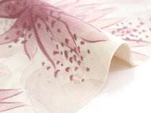 画像をギャラリービューアに読み込む, 洗える着物 セミオーダー付き 反物 単品 みすゞうた ピンク こだまでしょうか 大輪花 大人可愛い 柄 レディース 女性 小紋 和装 和服 XS S M L XL サイズ 広幅 クイーンサイズ 袷 単衣 羽織 コート 送料無料 kt