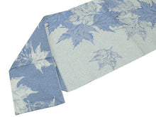 画像をギャラリービューアに読み込む, 洗える着物 コーディネートセット 袷 Lサイズ 小紋 名古屋帯 正絹 帯揚げ帯締め 4点セット レディース 女性 濃紫 七宝 牡丹 着物 ブルー 楓 帯 なごや帯 プレタ 和装 和服 きものセット アンティーク風 kimono