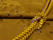 画像をギャラリービューアに読み込む, 洗える着物 コーディネートセット 袷 Lサイズ 小紋 名古屋帯 正絹 帯揚げ帯締め 4点セット レディース 女性 濃紫 七宝 牡丹 着物 ブルー 楓 帯 なごや帯 プレタ 和装 和服 きものセット アンティーク風 kimono