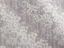 画像をギャラリービューアに読み込む, 正絹 絽 着物 単品 絵羽柄 夏物 小紋 単衣仕立て フルオーダー 仕立て無料 薄グレー 斜めぼかし 竹 蔦 藤 日本の絹 壺金 洒落 女性 和装 和服 きもの レディース 未仕立て 未使用 新品 送料無料