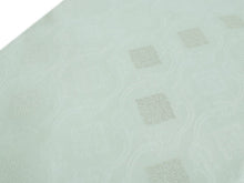 画像をギャラリービューアに読み込む, 名古屋帯 夏 紗 単品 正絹 仕立て付き 九寸 なごや帯 六通 フォーマル 西陣織 三幸織物謹製 証紙付き 薄グリーン 轡唐草 花菱 女性 レディース 着物 お茶 和装 和服 新品 日本製 送料無料