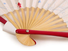 画像をギャラリービューアに読み込む, 扇子 女性用 袋付き セット ベージュ 猫 金魚 綿 コットン 箱入り レディース 母の日 プレゼント ギフト おしゃれ 普段使いに 婦人用 女性 せんす 扇子袋 和装小物 夏