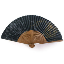 画像をギャラリービューアに読み込む, 扇子 男性用 単品 黒 風神雷神 紙 メンズ 父の日 プレゼント ギフト おしゃれ 普段使いに 紳士用 男性 せんす 和装小物 夏