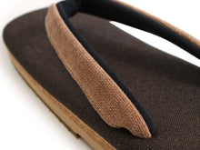 画像をギャラリービューアに読み込む, 雪駄 メンズ こげ茶 土台 薄茶 鼻緒 男性 履物 草履 せった LL 和装 着物 軽量