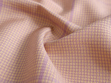 画像をギャラリービューアに読み込む, 正絹 お召し 小紋 反物 フルオーダー 仕立て付き 着物 和装 和服 ピンクベージュ 格子 着尺 単品 袷 単衣 女性 レディース 送料無料