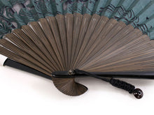 画像をギャラリービューアに読み込む, 扇子 扇子袋 2点セット メンズ 男性用 モスグリーン 波 箱入り メンズ エコ ギフト プレゼント 春 夏 父の日 紳士 男 男性 京扇子 せんす y2 送料無料