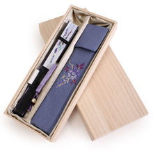 画像をギャラリービューアに読み込む, 扇子 扇子袋 2点セット レディース 白 紫 藤 箱入り エコ ギフト プレゼント 春 夏 母の日 婦人 女性 女 京扇子 せんす y2 送料無料