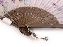 画像をギャラリービューアに読み込む, 扇子 扇子袋 2点セット レディース 薄ピンク 鳥 枝花 箱入り エコ ギフト プレゼント 春 夏 母の日 婦人 女性 女 京扇子 せんす y2 送料無料
