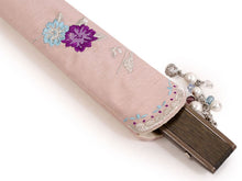 画像をギャラリービューアに読み込む, 扇子 扇子袋 2点セット レディース 薄ピンク 鳥 枝花 箱入り エコ ギフト プレゼント 春 夏 母の日 婦人 女性 女 京扇子 せんす y2 送料無料