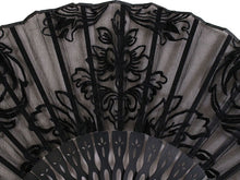 画像をギャラリービューアに読み込む, 扇子 扇子袋 2点セット レディース 黒 ダマスク 箱入り エコ ギフト プレゼント 春 夏 母の日 婦人 女性 女 京扇子 せんす y2 送料無料