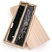 画像をギャラリービューアに読み込む, 扇子 扇子袋 2点セット レディース 黒 ダマスク 箱入り エコ ギフト プレゼント 春 夏 母の日 婦人 女性 女 京扇子 せんす y2 送料無料
