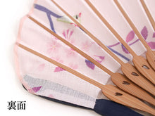 画像をギャラリービューアに読み込む, 扇子 扇子袋 2点セット レディース ピンク 鳥 桜 箱入り エコ ギフト プレゼント 春 夏 母の日 婦人 女性 女 京扇子 せんす y2 送料無料