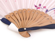 画像をギャラリービューアに読み込む, 扇子 扇子袋 2点セット レディース ピンク 鳥 桜 箱入り エコ ギフト プレゼント 春 夏 母の日 婦人 女性 女 京扇子 せんす y2 送料無料