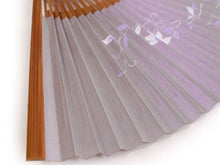 画像をギャラリービューアに読み込む, 扇子 女性用 単品 シルバー 鉄線 レディース 大きめ エコ ギフト プレゼント 春 夏 母の日 婦人 女性 女 京扇子 せんす y2