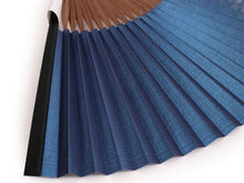 画像をギャラリービューアに読み込む, 扇子 男性用 単品 紺 青海波 メンズ エコ ギフト プレゼント 春 夏 父の日 紳士 男 男性 京扇子 せんす y2