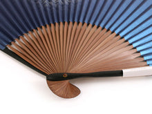 画像をギャラリービューアに読み込む, 扇子 男性用 単品 紺 青海波 メンズ エコ ギフト プレゼント 春 夏 父の日 紳士 男 男性 京扇子 せんす y2