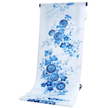 画像をギャラリービューアに読み込む, 浴衣 反物 東レ セオアルファ 浴衣 単品 仕立て付き 薄ブルー地 濃藍 秋草 女性 レディース フルオーダー 和装 和服 日本製 レトロ 送料無料 セール対象外 京都 nb