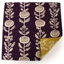画像をギャラリービューアに読み込む, 風呂敷 ふろしき 紫 からし色 菊 約50cm リバーシブル 綿 日本製 かわいい おしゃれ 和 コットン ギフト プレゼント 両面 お弁当箱 エコ 弁当包み ランチクロス オールシーズン