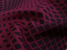 画像をギャラリービューアに読み込む, 正絹 小紋 反物 フルオーダー 仕立て付き 着物 和装 和服 赤紫 菱 縞 着尺 単品 袷 単衣 女性 レディース 送料無料