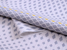 画像をギャラリービューアに読み込む, 正絹 小紋 反物 フルオーダー 仕立て付き 着物 和装 和服 グレー 菱 縞 着尺 単品 袷 単衣 女性 レディース 送料無料