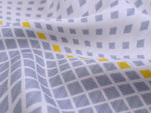 画像をギャラリービューアに読み込む, 正絹 小紋 反物 フルオーダー 仕立て付き 着物 和装 和服 グレー 菱 縞 着尺 単品 袷 単衣 女性 レディース 送料無料