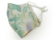 画像をギャラリービューアに読み込む, マスク 洗えるマスク クールマックス UVカット オフホワイト 緑 ボタニカル 息苦しくない ムレない 夏 洗える 在庫あり 日本製 耳ゴム 国内発送 個包装 ファッションマスク 女性 男性 大人 子供 吸湿速乾