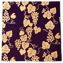 画像をギャラリービューアに読み込む, 風呂敷 大判 エコバッグ 105cm 紫 緑 葡萄 リバーシブル 綿 日本製 かわいい おしゃれ 和 コットン ギフト プレゼント 両面 ふろしき バッグ お洒落 大人 女性 和柄 和風 ネコポス便発送可能