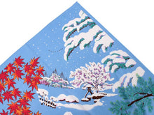 画像をギャラリービューアに読み込む, 風呂敷 ふろしき 大判 112cm 日本の四季 春 夏 秋 冬 綿 日本製 きれいい 上品 おしゃれ 和 コットン ギフト プレゼント お洒落 大人 女性 和柄 和風 バッグ