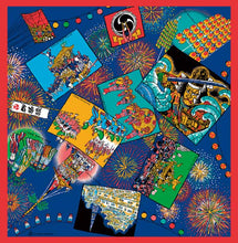 画像をギャラリービューアに読み込む, 風呂敷 大判 112cm エコバッグ 日本の祭り 祇園祭 ねぷた 阿波踊り 綿 日本製 おしゃれ 和 コットン ギフト プレゼント ふろしき お洒落 バッグ エコ 大人 女性 和柄 和風 ネコポス便発送可能