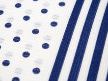 画像をギャラリービューアに読み込む, 帯揚げ 単品 夏 正絹 白・紺地 ストライプ・ドット柄 帯あげ 絽 和装小物 和装 夏着物 絽 紗 夏物 小紋 おしゃれ 上品 ネコポス発送可能 あす楽