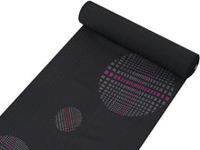 画像をギャラリービューアに読み込む, 着物 反物 正絹小紋反物 黒地 ドット丸紋 ストライプ フルオーダーお仕立て付き 手縫い仕立て 丹後ちりめん 小紋 着物反物 着物 和装 和服 レディース 女性