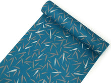 画像をギャラリービューアに読み込む, 洗える着物 東レ シルック 小紋 反物 単品 フルオーダー 仕立て付 袷 単衣 濃青緑地 氷割れ地紋に笹尽くし柄 レディース 女性 和装 和服 きもの おしゃれ 上品 TORAY sillook ポリエステル 送料無料