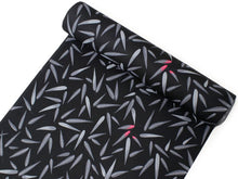 画像をギャラリービューアに読み込む, 洗える着物 東レ シルック 小紋 反物 単品 フルオーダー 仕立て付 袷 単衣 黒地 氷割れ地紋に笹尽くし柄 レディース 女性 和装 和服 きもの おしゃれ 上品 TORAY sillook ポリエステル 送料無料