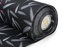 画像をギャラリービューアに読み込む, 洗える着物 東レ シルック 小紋 反物 単品 フルオーダー 仕立て付 袷 単衣 黒地 氷割れ地紋に笹尽くし柄 レディース 女性 和装 和服 きもの おしゃれ 上品 TORAY sillook ポリエステル 送料無料