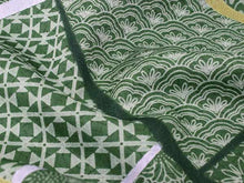 画像をギャラリービューアに読み込む, 洗える着物 東レ シルック 小紋 反物 単品 フルオーダー 仕立て付 袷 単衣 抹茶地 氷割れ地紋に名物裂柄 レディース 女性 和装 和服 きもの おしゃれ 上品 TORAY sillook ポリエステル 送料無料