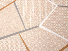 画像をギャラリービューアに読み込む, 洗える着物 東レ シルック 小紋 反物 単品 フルオーダー 仕立て付 袷 単衣 江戸茶地 氷割れ地紋に名物裂柄 レディース 女性 和装 和服 きもの おしゃれ 上品 TORAY sillook ポリエステル 送料無料