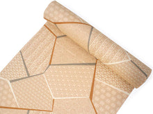 画像をギャラリービューアに読み込む, 洗える着物 東レ シルック 小紋 反物 単品 フルオーダー 仕立て付 袷 単衣 江戸茶地 氷割れ地紋に名物裂柄 レディース 女性 和装 和服 きもの おしゃれ 上品 TORAY sillook ポリエステル 送料無料