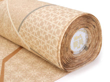 画像をギャラリービューアに読み込む, 洗える着物 東レ シルック 小紋 反物 単品 フルオーダー 仕立て付 袷 単衣 江戸茶地 氷割れ地紋に名物裂柄 レディース 女性 和装 和服 きもの おしゃれ 上品 TORAY sillook ポリエステル 送料無料