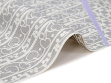 画像をギャラリービューアに読み込む, 洗える着物 東レ シルック 小紋 反物 単品 フルオーダー 仕立て付 袷 単衣 グレー地 氷割れ地紋に名物裂柄 レディース 女性 和装 和服 きもの おしゃれ 上品 TORAY sillook ポリエステル 送料無料