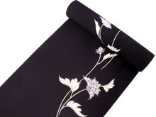 画像をギャラリービューアに読み込む, 着物 反物 正絹小紋反物 濃紫 更紗花 フルオーダーお仕立て付き 手縫い仕立て 丹後ちりめん 小紋 着物反物 着物 和装 和服 レディース 女性 おしゃれ きもの