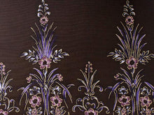 画像をギャラリービューアに読み込む, 着物 反物 正絹小紋反物 こげ茶 横段更紗 フルオーダーお仕立て付き 手縫い仕立て 丹後ちりめん 小紋 着物反物 着物 和装 和服 レディース 女性 おしゃれ きもの