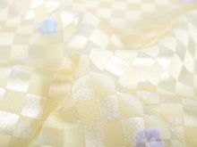 画像をギャラリービューアに読み込む, 洗える長襦袢 東レ シルック 反物 ポリエステル フルオーダー 仕立て付 クリームイエロー地 市松地紋 小梅柄 女性 レディース 着物 和装 和服 きもの kimono 単品 おしゃれ 上品 TORAY silloo