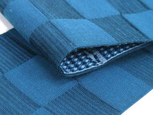 画像をギャラリービューアに読み込む, 三勝染 メンズ 麻 角帯 単品 フリーサイズ たて絹よこ綿角帯 藍地 市松 格子 リバーシブル 日本製 男性用 男帯 紳士 おしゃれ 浴衣 ゆかた 着物 きもの お茶 華道 お花 お琴 踊り お祭り 洗える帯 父の日 父親 祖父 誕生日 贈り物 お祝い 敬老の日