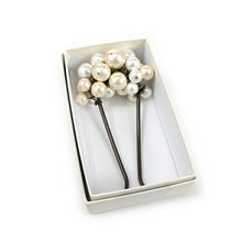 画像をギャラリービューアに読み込む, かんざし コットンパール 金属 ボリューム キスカ オフホワイト 単品 シンプル エレガント 可愛い 簪 髪飾り ヘアアクセサリー 軽量 小紋 洒落着 色無地 普段着 パーティー 浴衣 夏着物 母の日 誕生日 ギフト プレゼント 洋 和 和装小物 着物 和服 和装 MIZUHO 日本製