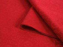 画像をギャラリービューアに読み込む, 洗える 色無地 着物 反物 レディース セミオーダー 仕立て付 紋意匠 XS S M L XL サイズ 袷 単衣 無地 赤 紅色 葵 地紋 百華 MOMOKA レトロ 結婚式 卒業式 卒園式 和装 和服 女性 小紋 送料無料 きもの 羽織 コート KZ