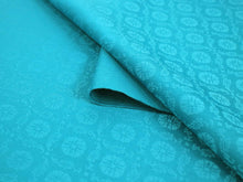 画像をギャラリービューアに読み込む, 洗える 色無地 着物 反物 レディース セミオーダー 仕立て付 紋意匠 XS S M L XL サイズ 袷 単衣 無地 青 エメブルー色 葵 地紋 百華 MOMOKA レトロ 結婚式 卒業式 卒園式 和装 和服 女性 小紋 送料無料 きもの 羽織 コート KZ