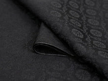画像をギャラリービューアに読み込む, 洗える 色無地 着物 反物 レディース セミオーダー 仕立て付 紋意匠 XS S M L XL サイズ 袷 単衣 無地 黒 色 葵 地紋 百華 MOMOKA レトロ 結婚式 卒業式 卒園式 和装 和服 女性 小紋 送料無料 きもの 羽織 コート KZ