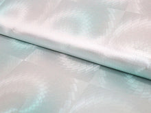 画像をギャラリービューアに読み込む, 袋帯 単品 絹 六通柄 未使用 仕立て付き グリーン 3D 市松 真珠箔 六通 西陣織 浅山織物謹製 証紙付き 洒落 ふくろ帯 女性 レディース 着物 和装 和服 訪問着 付け下げ 色無地 伝統工芸 おしゃれ着 送料無料 新品